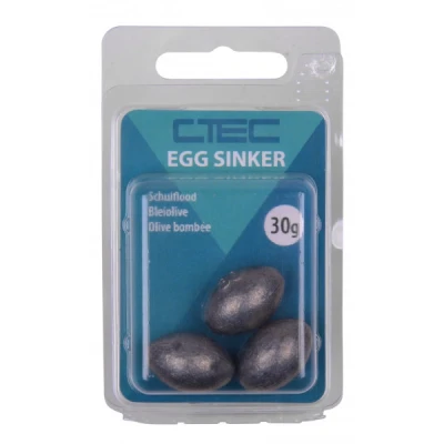 Image de Spro C Tec Egg Sinker 5g (5pcs) Plombs inline