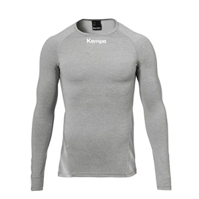 Image de Kempa Attitude Longsleeve Enfant, Gris foncé mélange, FR : XS (Taille Fabricant 164)