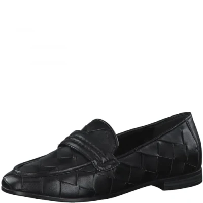 Image de MARCO TOZZI Femme 2 24200 28 Pantoufle en Cuir Mocassin, Noir Vieilli, 38 EU