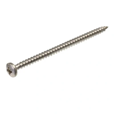 Image de SECCARO Lot de 100 vis à bois tête bombée 5 x mm en acier inoxydable V2A VA A2 avec filetage complet, cruciforme/PZ