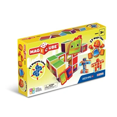 Image de Geomag MagiCube 142 Robots, Constructions Magnétiques et Jeux Educatifs, 11 Cubes