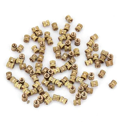 Image de M2.5 Kit d&#039;Assortiment d&#039;Écrous Incorporés avec Insert Fileté en Laiton Laiton(M2.5 * 4 3.5（100pcs）)