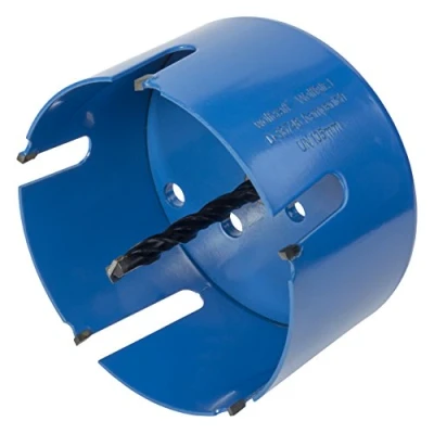 Image de wolfcraft 3887000 Trépan Traversant Multimatériaux CT Diamètre 105 mm Queue 6 Pans Avec Foret Centreur 8