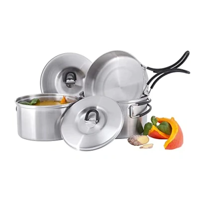 Image de Kit popote TATONKA Cookset Regular Acier inoxydable Gris Adulte Mixte