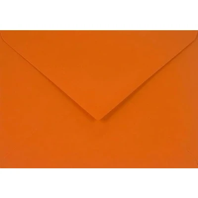 Image de Netuno 100 enveloppes oranges C6 114x162mm 115g Sirio Color Arancio décoratives élégantes rabat pointu colorées pour mariage anniversaire baptême Noël invitations cartes de vœux