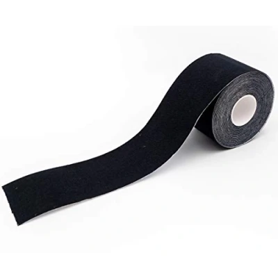 Image de Bande de kinésiologie pour strap couleur noir axion Ruban adhésif résistant à l&#039;eau Optimal le sport En rouleau 5 m