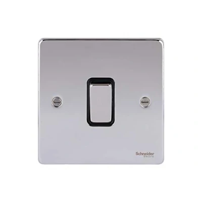 Image de Schneider Electric GU1512BPC Interrupteur électrique Rocker switch Chrome