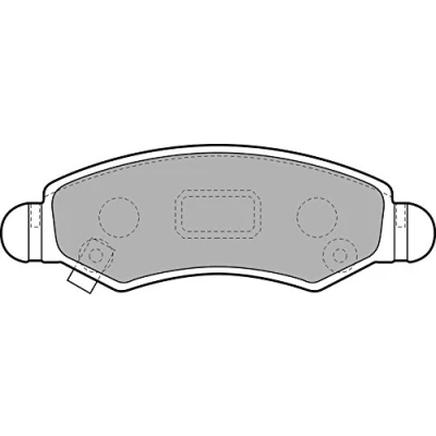 Image de DELPHI LP1919 Jeu de plaquettes frein avec indicateur d&#039;usure tôle anti bruit accessoires SUZUKI: Wagon R+ II 3/5 portes