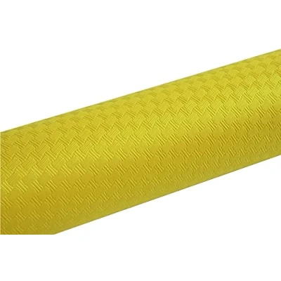 Image de Pro Nappe Réf 800620I Carton de 16 nappes jetables en papier gaufré Gaufrage unique, esthétique et profond Rouleau 6 M long 1,20 large Couleur jaune Fabriqué France