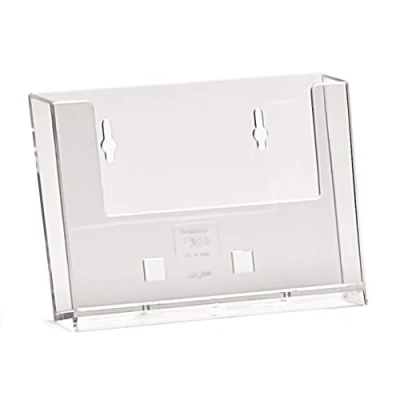 Image de Taymar® Porte cartes postales/porte prospectus mural en format A6 paysage, transparent