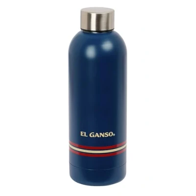 Image de Safta M899F EL Ganso Bouteille d&#039;eau classique double isolation 6h et 12h de boisson froide en acier inoxydable bleu marine Taille standard 500 ml, marine, Estándar, Décontracté