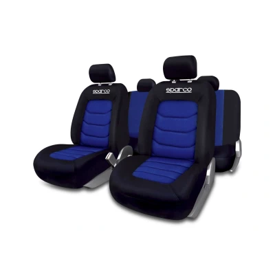 Image de SPARCO S LINE SPC1019AZ Couverture de siège bleu/noir Polyester avant et arrière