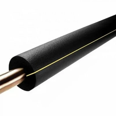 Image de RoRi Isolation de tuyau auto adhésive Longueur : 2 m Épaisseur 9 mm Diamètre 16 Mousse autocollante pour l&#039;extérieur chauffage et sanitaire Noir