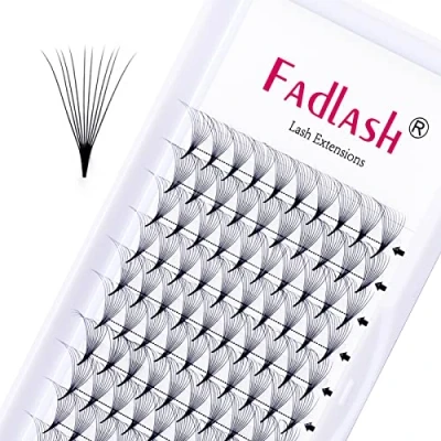 Image de Cils Volume Russe 10D 0.07mm C Curl 12mm Extension de individuels Cluster Eyelashes pour la Beauté avec des Brucelles