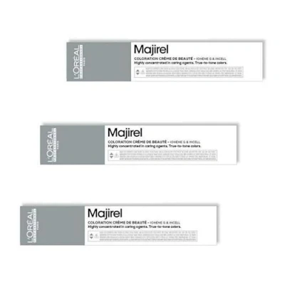 Image de 3 crèmes de coloration pour cheveux L’Oréal Majirel Lot x 50 ml