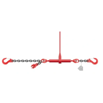 Image de Dolezych chaîne d&#039;arrimage PowerLash L 150, 4000 daN, 1 pièce, avec Crochet à tête de Fourche, 3 m Long, 8 8, Noir/Rouge