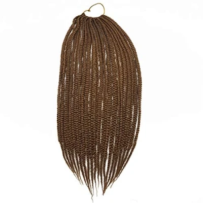Image de Coolbers 20 pouces Box Braids Crochet Extensions de Cheveux Synthétiques Blond Afro Twist Tressage pour les femmes (20 pouces, 27)
