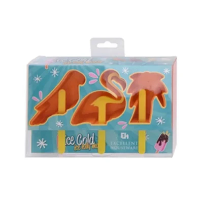 Image de Excellent Houseware Ispindeforme Flamingo Orange (U) 3 stk.