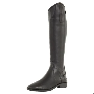 Image de Premiere Sangles de bottes d&#039;équitation Chesta fermeture éclair arrière en cuir artificiel étroit 38 Noir