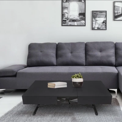 Image de Table basse relevable Sundance Noir mat Menzzo
