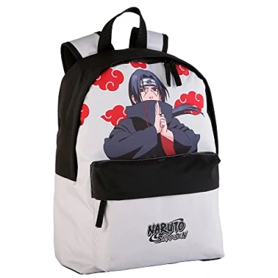 Image de Naruto Mochila Escolar Americana Itachi Compartimento Principal Y Bolsillo Frontal, Sac à Dos Scolaire Mixte Enfant, Multicolore, L