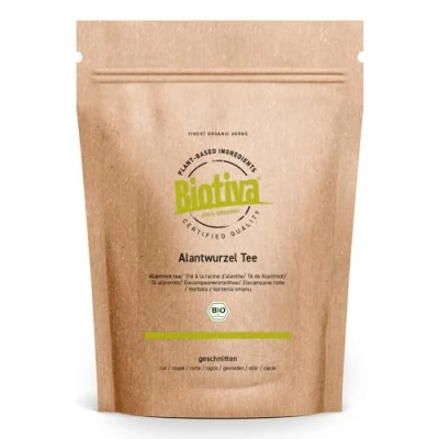 Image de Racine d&#039;aunée Thé Bio 100g Inula Helenium Alanthe véritable Composées Tisane Mis en bouteille Allemagne vegan Biotiva