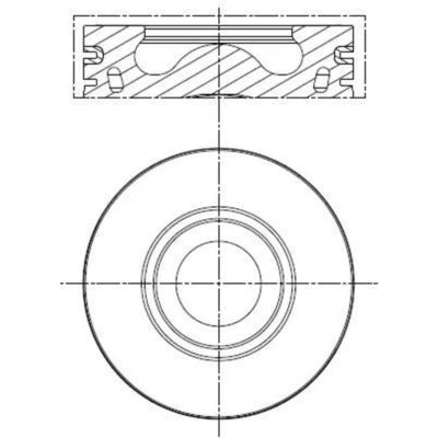 Image de MAHLE ORIGINAL 013 PI 00136 002 Piston 86,50 avec porte segment, sans canal de refroidissement FORD: Transit V363 Сamion à Plateau / Сhâssis
