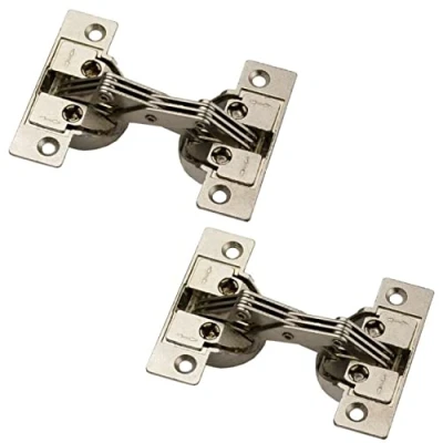 Image de Charnière à onglet Gedotec de meuble 3D visser GS 45 2 pièces porte pour Angle d&#039;ouverture 135 Acier nickelé rabat portes d&#039;armoires