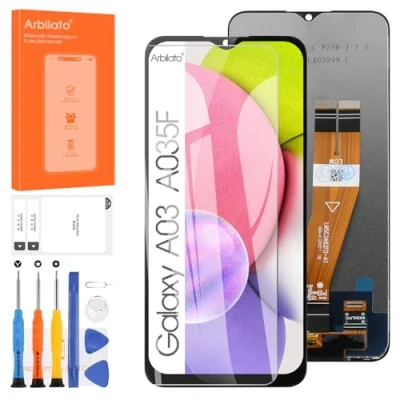 Image de Écran pour Samsung Galaxy A03 De Remplacement A035 LCD SM A035F,SM A035M,SM A035G Tactile Digitizer Assemblée Pièces Réparation (Noir)