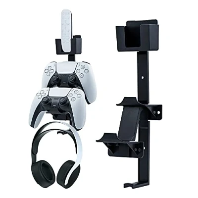 Image de Mcbazel Support Mural pour Contrôleur de Jeu Double, Manette Universel et Casque PS5 / PS4 Xbox One/NS Switch