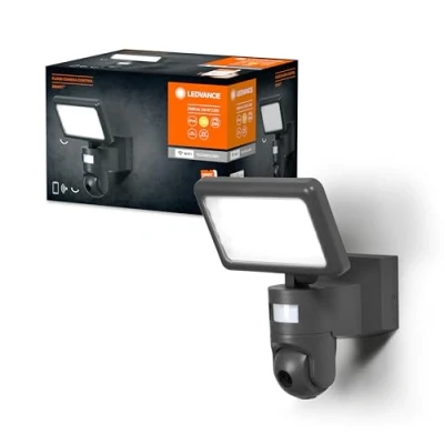 Image de Ledvance 4058075564626 Smart+ Flood Camera Control, Aluminium, 23 W, Gris foncé, Projecteur