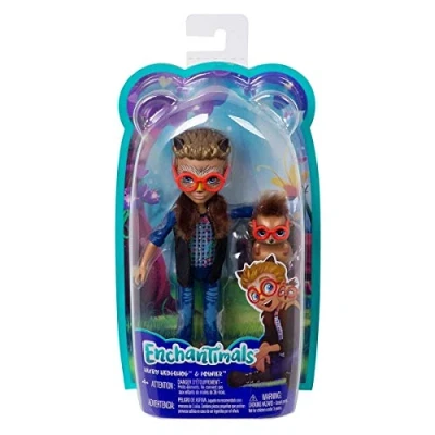 Image de Enchantimals Mini poupée Hixby Hérisson et Figurine Animale Pointer, aux cheveux courts avec veste à col &quot;fourrure&quot;, jouet enfant, FJJ22