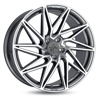 Image de KESKIN 5Trou 20Pouce 112mm Jante alu KT20 Future palladium Front poliert KT208520511230PFP
