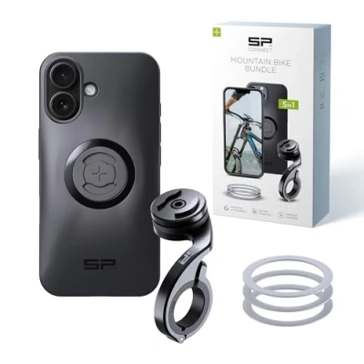 Image de SP CONNECT Pack Mountain Bike SPC+ Compatible avec iPhone 16 Support de téléphone portable pour VTT Gadget