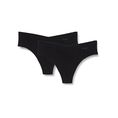 Image de Sloggi 2 PACK String, Femme, Taille: XL, Black