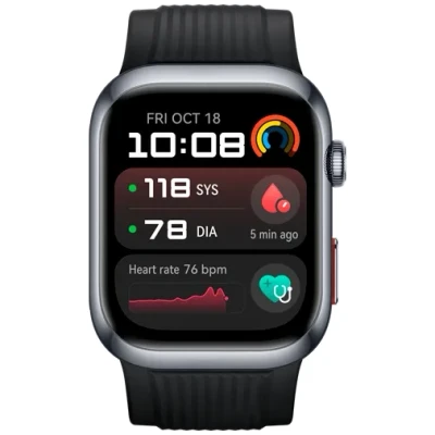 Image de HUAWEI Watch D2, Montre Connectée, Mesure ambulatoire de la Pression artérielle, Analyse ECG, Surveillez fréquence Cardiaque, SpO2, respiratoire, Design Fin et léger, iOS &amp; Android, Noir