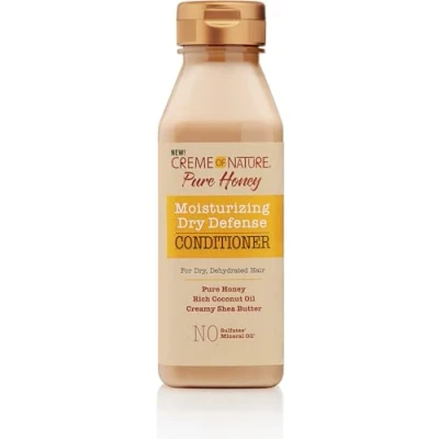 Image de Creme of Nature Pure Honey Après Shampoing Nourrissant à base d&#039;Huile de Coco, Beurre Karité et Miel Soin des Cheveux Bouclés Frisés Crépus Sans Sulfates Flacon 355ml