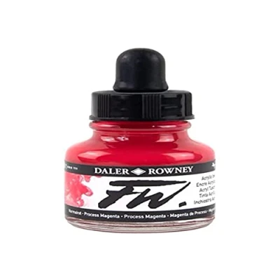 Image de Daler Rowney FW 29.5ml Art Bouteille d&#039;encre acrylique Process Magenta