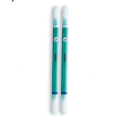 Image de LAMY ink x Lot de 2 effaceurs tourmaline en plastique avec pointe d&#039;effacement et correction large Pour effacer l&#039;encre bleu roi