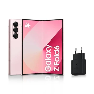 Image de Samsung Galaxy Z Fold6, Smartphone Android 5G avec AI, 512 Go, Chargeur Secteur Rapide 25W Inclus, déverrouillé, Rose, Version FR