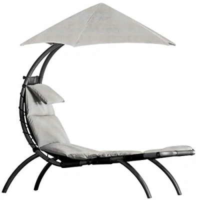 Image de Vivere Europe DRMLG CS Original Dream Lounger Chaise Longue Acier Cast Silver 177 x 76 117 cm, Polyester