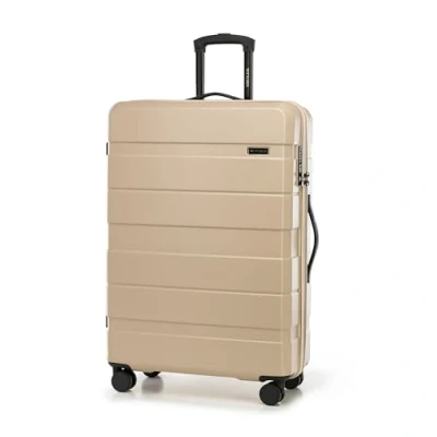 Image de WITTCHEN COMODO Line Grande Valise de Voyage Bagage Rigide en ABS Serrure TSA Taille L Beige