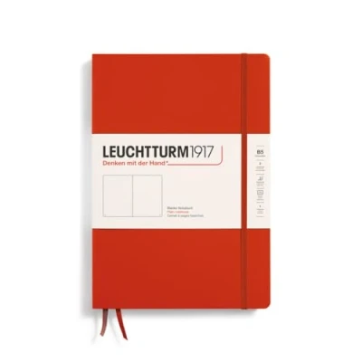 Image de LEUCHTTURM1917 370275 Carnet Composition (B5), Couverture rigide, 219 pages numérotées, Fox Red, blanc