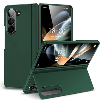 Image de FDHYFGDY Coque pour Samsung Galaxy Z Fold 6 avec Support, de Protection Rigide en PC, résistante aux Rayures, Robuste 6, étui Pliable Support (Vert)