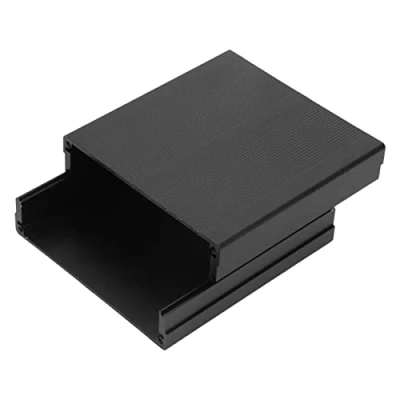 Image de Boîte de refroidissement en aluminium, à instruments cartes circuits imprimés aluminium noir mat Boîtier électronique projet 40 x 97 100mm