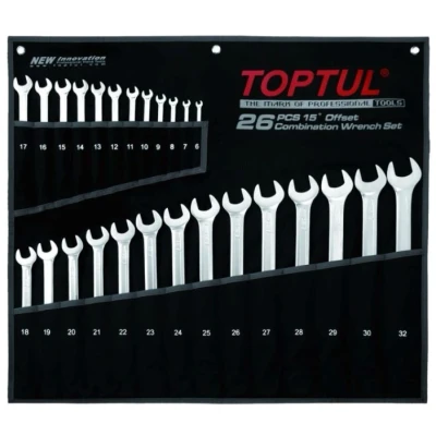 Image de TOPTUL GPAA2602 Kit de clés polygonales et à fourches 26