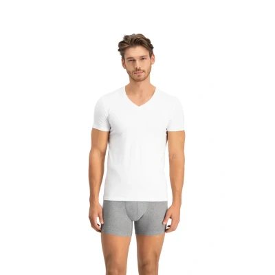 Image de Levi&#039;s 3ER Packeocm Vausschnitt K Tshirt basique, Homme, Taille: Small, Weiß