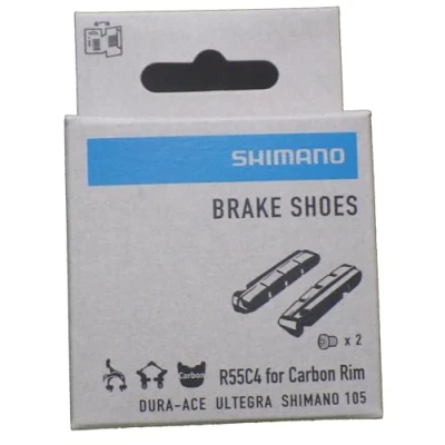 Image de SHIMANO Cartridge Bremsgummi &#039;R55C4&#039; für Rennbremse, SB verpackt Gute Leistung bei Nässe, BR 9000 / 9010 7900 7800 7700 6700 6600 6500 5700 5600 5501 5500 R650 R600