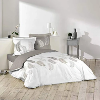 Image de douceur d&#039;interieur GOYAVE Parure 3 P. 260 x 240 CM Imprime 57 Fils Allover, Coton
