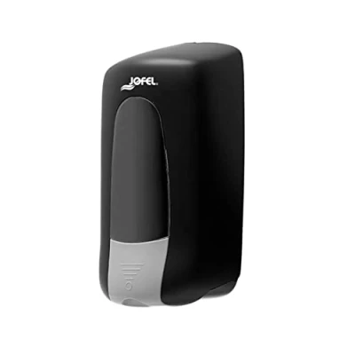 Image de Jofel Distributeur de Savon Liquide pour Montage Mural, Rechargeable avec Cartouches Multifonctions 1L, Valve Anti Corrosion et Goutte, Corps en ABS, Aitana AC73600 MT